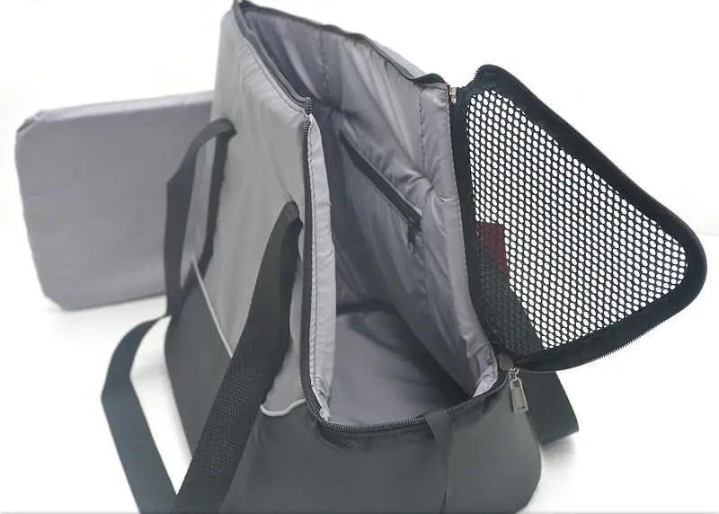 Сумка-переноска для котів та собак Zoo-hunt Вояж №1 23х40х34 см сіра - фото 3