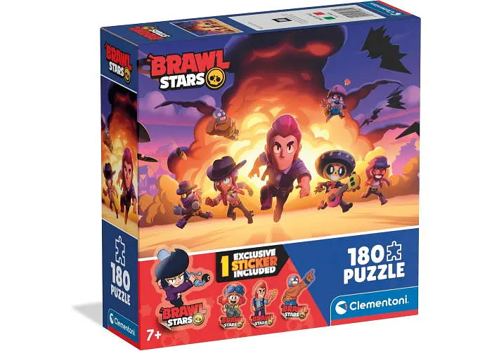 Пазл Clementoni Шалена втеча, Бравл Старс (Brawl Stars - Wild Escape Puzzle - 180 pcs.), 180 ел. (29805)