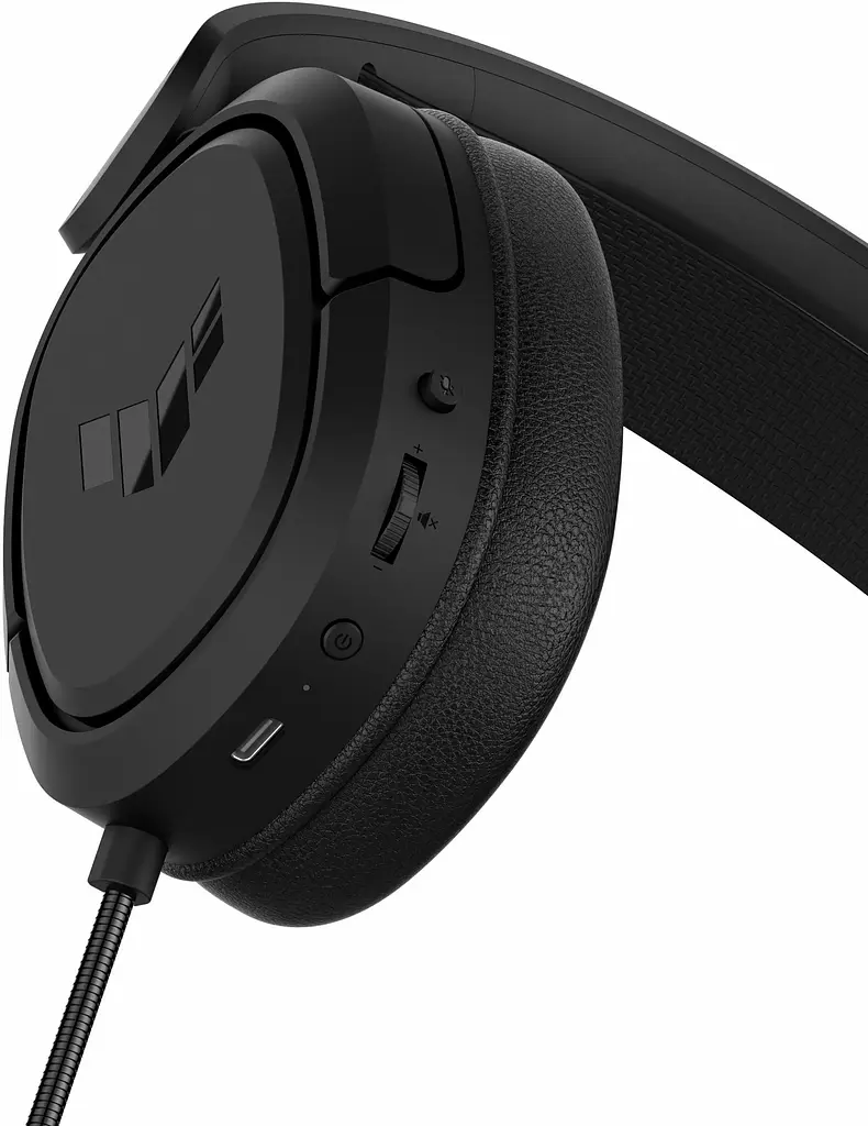 Гарнитура Asus TUF Gaming H1 7.1 mini-jack/dual 3.5 мм 1.2м/1.2 м черный (90YH03A2-B1UA00) - фото 7