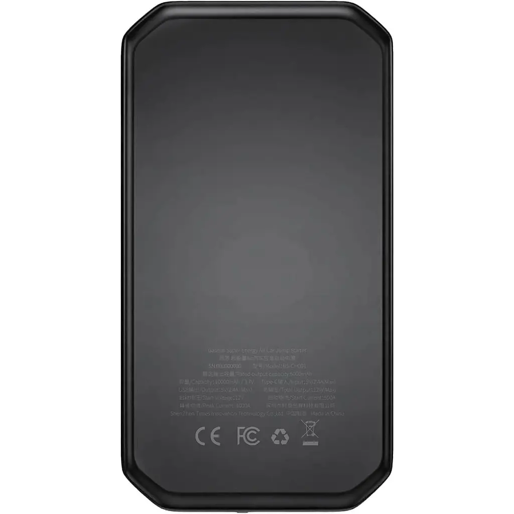 Пуско-зарядний пристрій Baseus Super Energy Air 10000mAh Black (CGNL020101) [71155] - фото 3