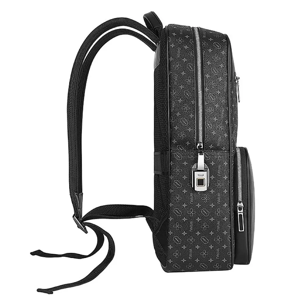 Рюкзак для ноутбука Wiwu Master Fingerprint Lock Backpack 15.6 чорний - фото 3