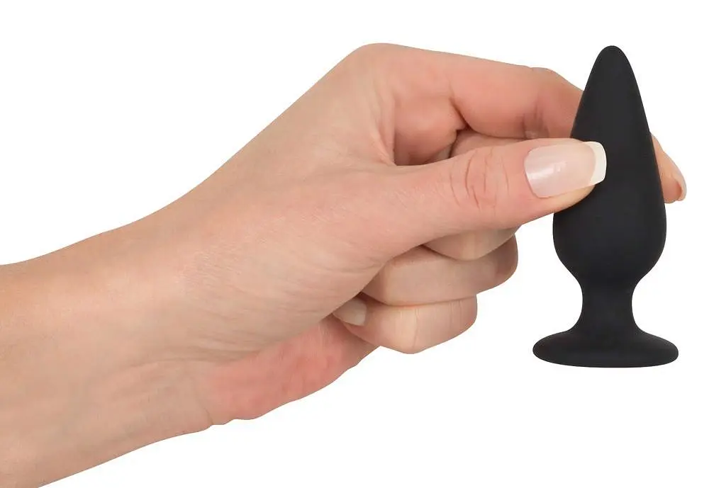 Анальна пробка Orion Black Velvets Heavy Plug Small 7.8 см (чорний) - фото 3