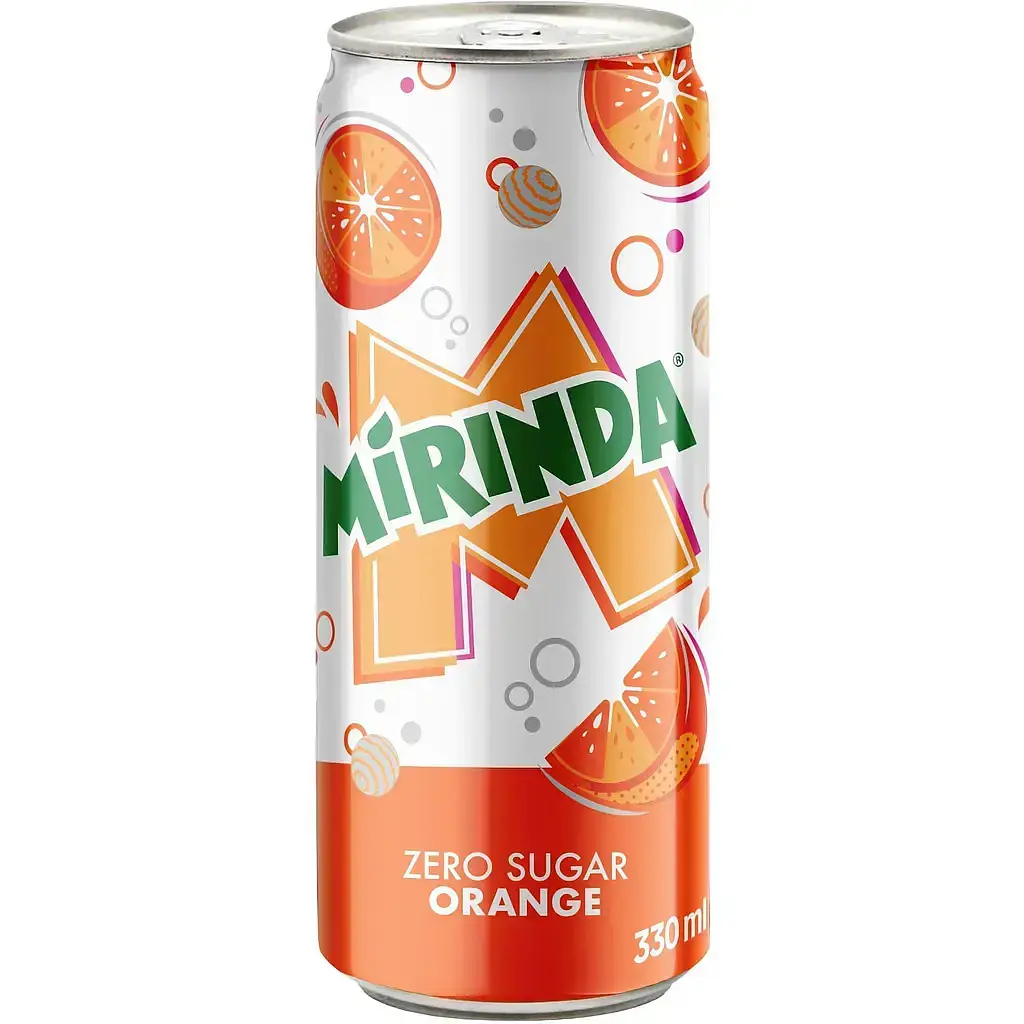 Напиток Mirinda Апельсин без сахара безалкогольный сильногазированный 0.33 л - фото 2