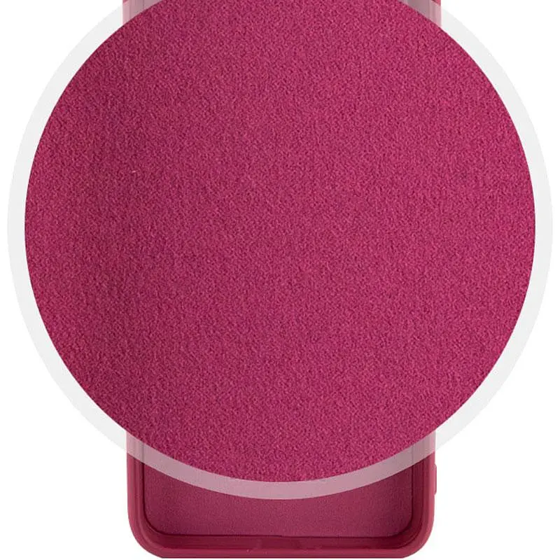 Чехол TPU GETMAN Liquid Silk Full Camera для Xiaomi Redmi 14C / Poco C75 Бордовый / Marsala - фото 2