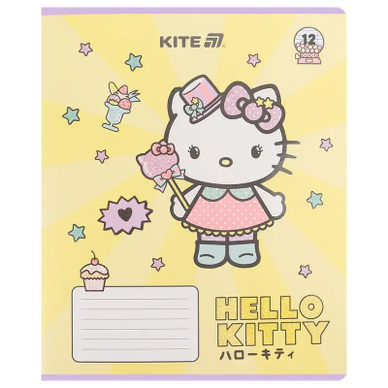 Зошит Kite Hello Kitty, 12 аркушів, лінія (HK25-234-1) - фото 10