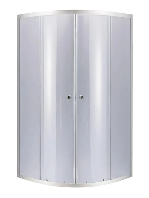 Набір Lidz Душова кабіна Latwa SC90x90.SAT.MID.GR напівкругла, скло тоноване 4 мм + Душовий піддон Kapielka ST90x90x26, з панеллю - фото 2