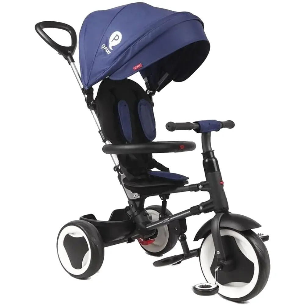 Дитячий складний триколісний велосипед Qplay Rito Eva синій (S380-7Blue) - фото 2
