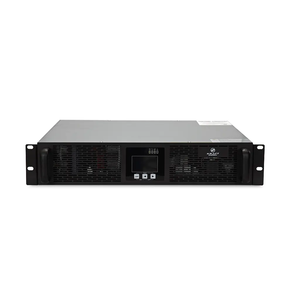 Джерело безперебійного живлення Kraft KRF-RM/10KVA/10KW/Ex Pro Online UPS під зовнішній акумулятор (42-00050) - фото 3