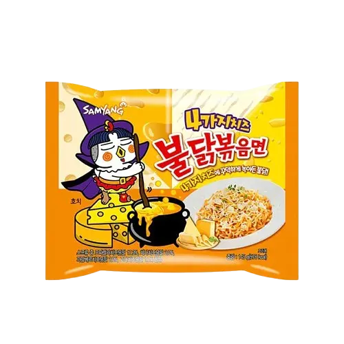 Локшина швидкого приготування SAMYANG Buldak Quattro Cheese Ramen Hot Chicken Flavor Ramen 5 шт х 145 г - фото 3