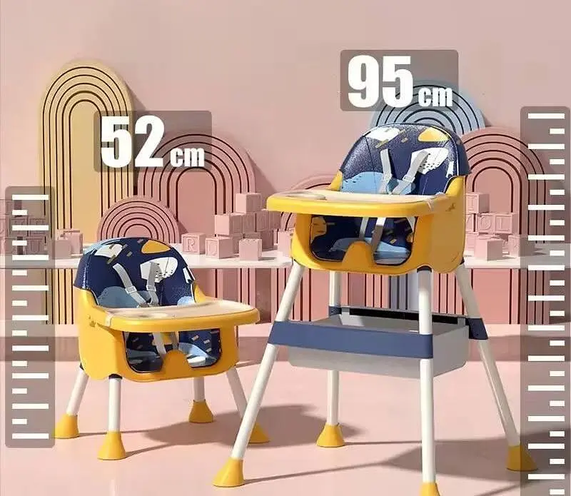 Стілець для годування + крісло Стілець-Трансформер 2в1 Жовто-Синій - фото 2