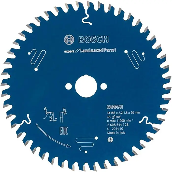 Пиляльний диск Bosch Expert for Laminated Panel 165×2,6×20, 48 ATB