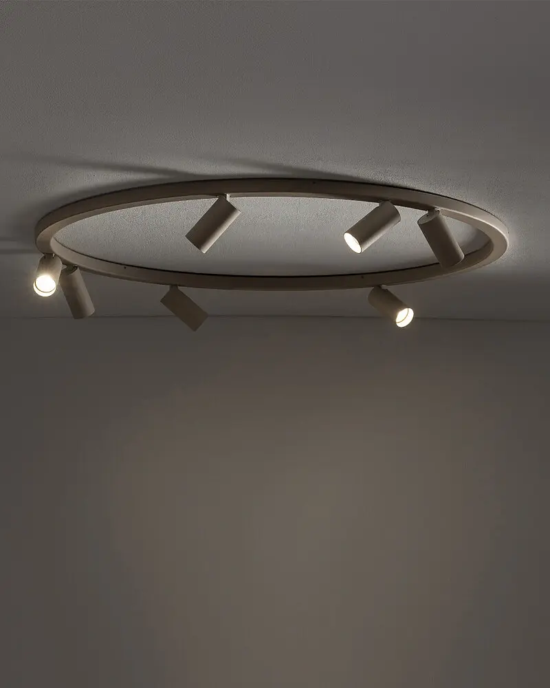 Люстра Nowodvorski 11948 Fourty Round GU10 R35 7x10W IP20 бежевая - фото 2