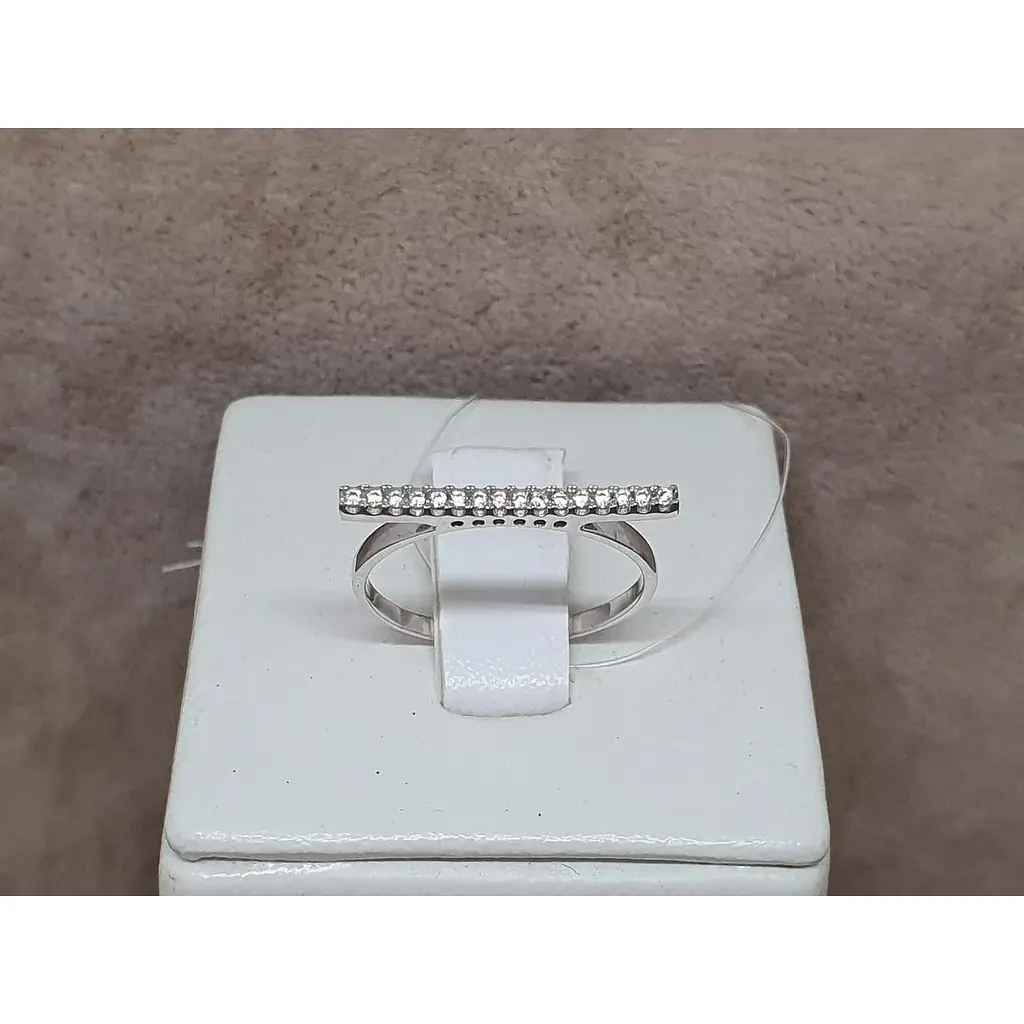 Срібне кільце Qvaliz з фіанітами. 901-00946 16 - фото 3