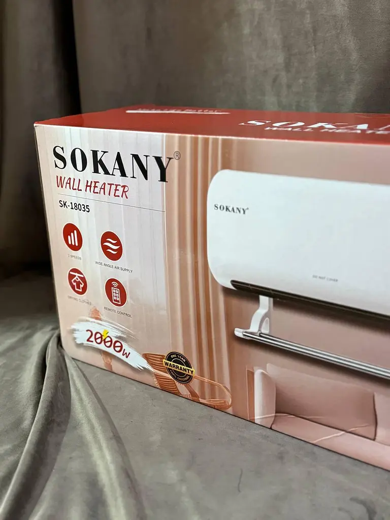 Настенный нагреватель Sokany SK-18035 2000 Вт с пультом и сушилкой Тепловая завеса 2 кВт - фото 6