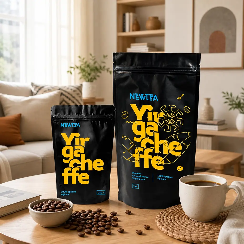 Кава в зернах NewTea Yirgacheffe, 1 кг - фото 2
