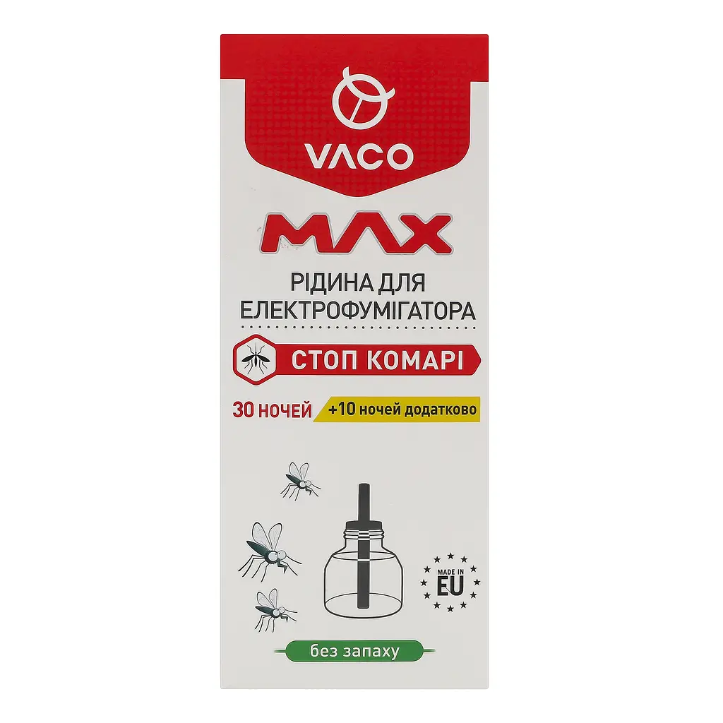 Жидкость для электрофумигатора Vaco Max, 30 ночей + 10 ночей, дополнительно, 30 мл - фото 3