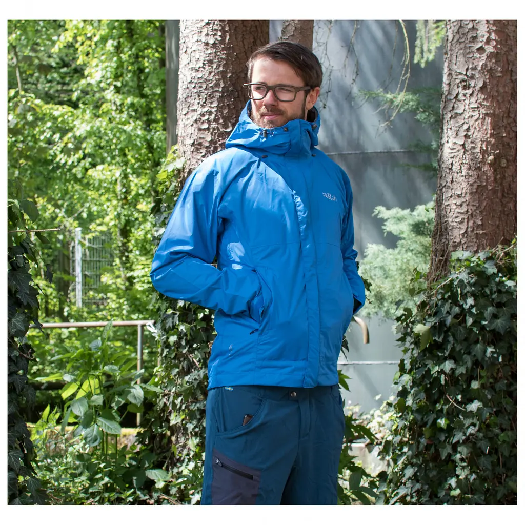 Куртка Rab Downpour Plus Jacket M Блакитний - фото 2
