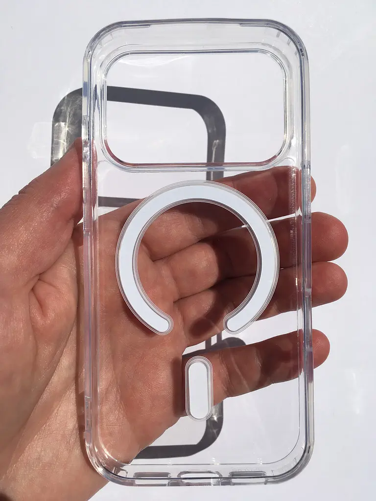 Протиударний чохол для Apple iPhone 17 Pro Clear Case Ultra Hybrid MagSafe Прозорий з магнітом - фото 6