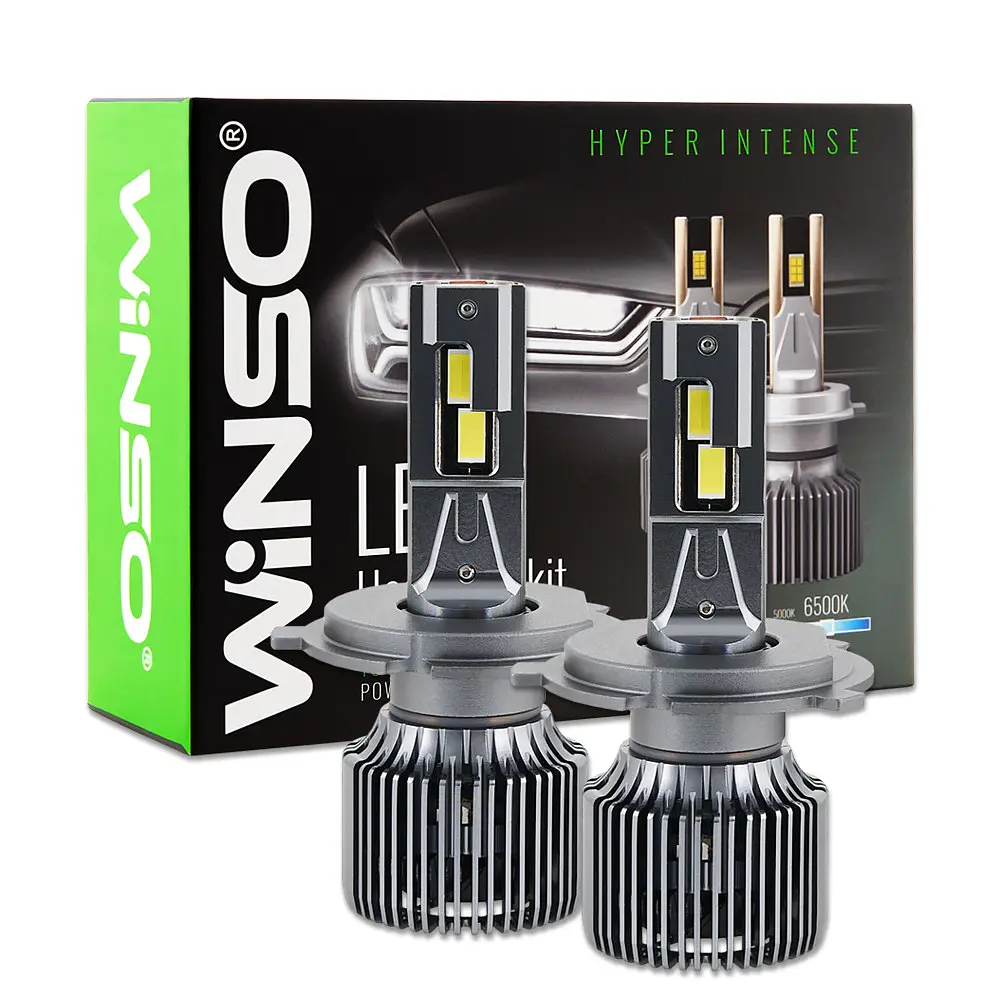 Автолампа Winso LED H4 12/24V 130Вт 11000Лм 6500K CSP3570 2 шт. (799400) - фото 4