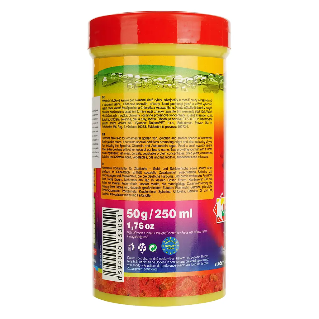 Корм Dajana Gold Colour Flakes для золотих риб, карасів та декоративних риб 50 г - фото 3
