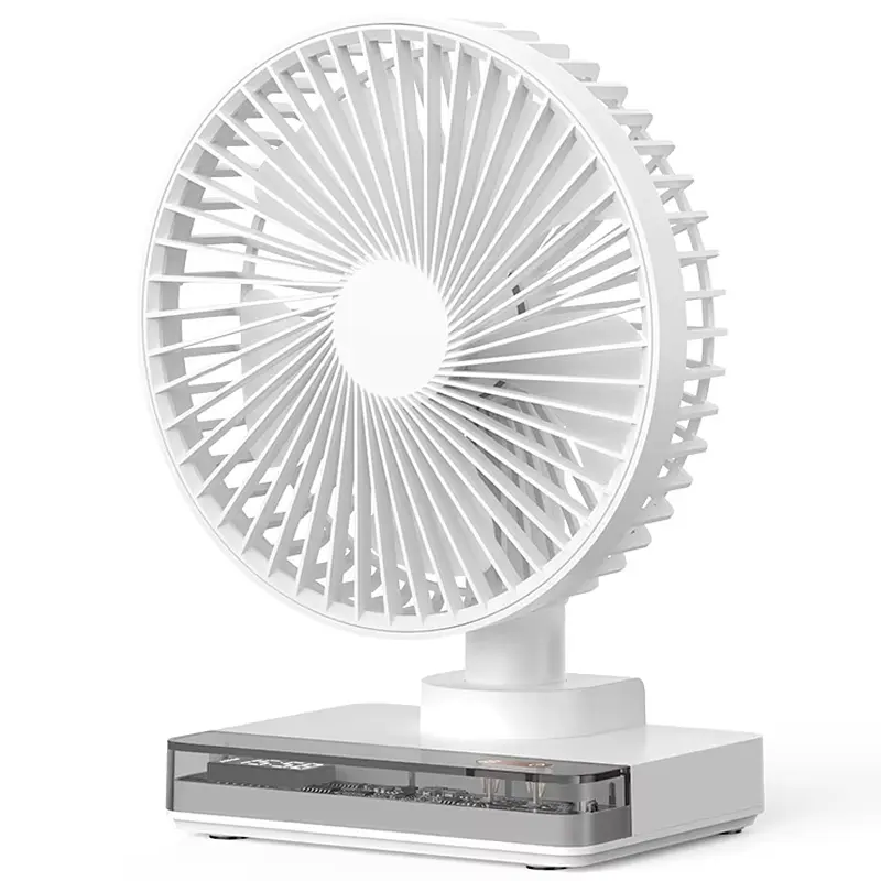 Настільний вентилятор DF11-B with clock 7200 mAh White - фото 2