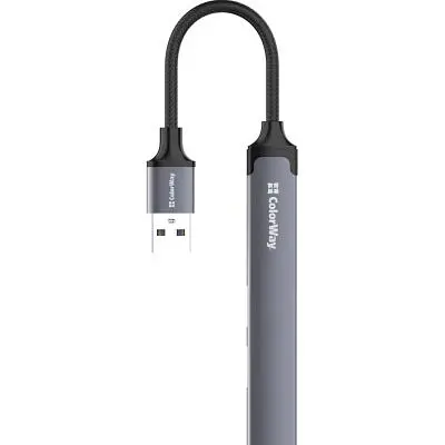 Концентратор ColorWay USB-A 4-в-1 USB2.0х3/USB3.0 (CW-HUB05) - фото 9