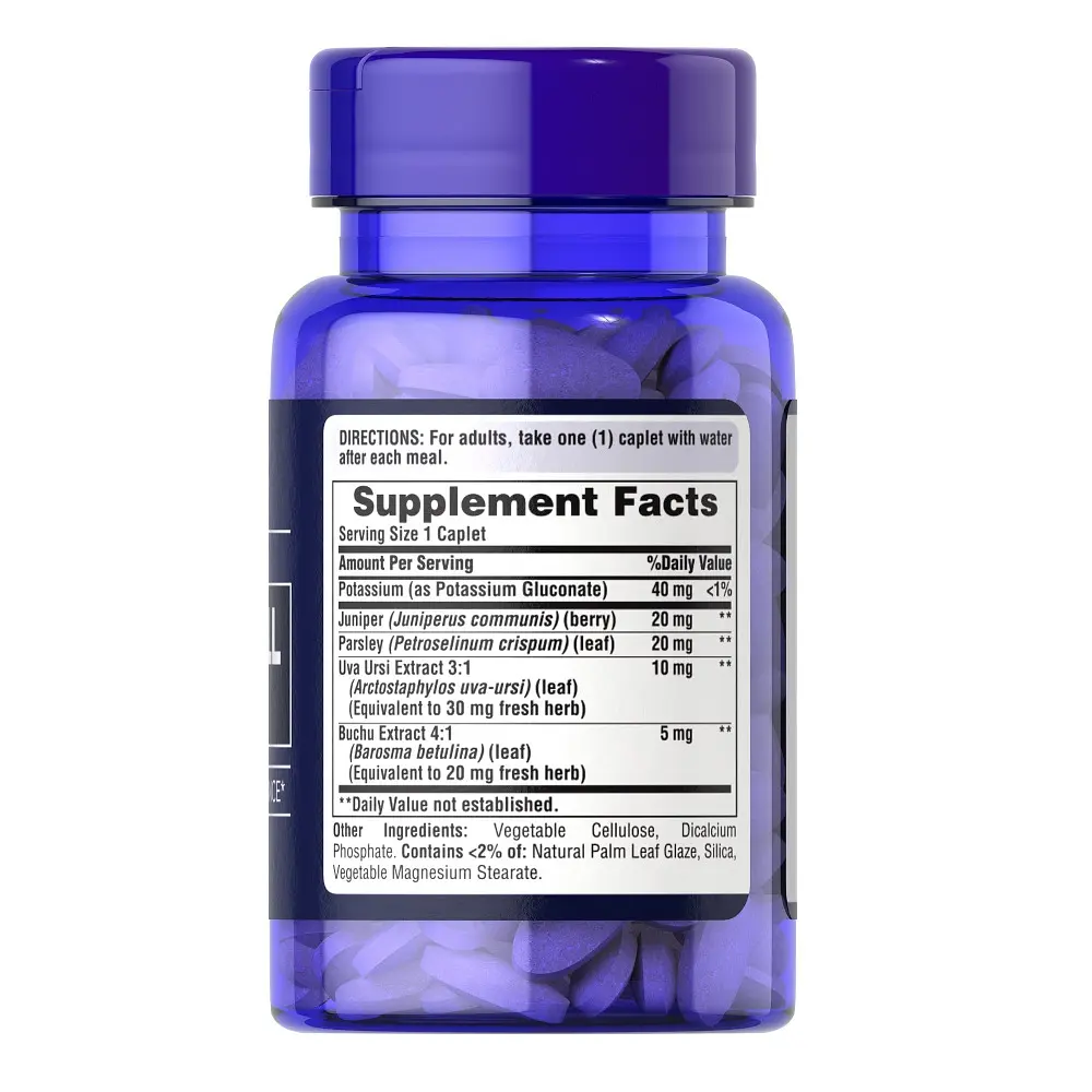 Натуральная добавка Puritan's Pride Water Pill Extra Strength, 100 каплет - фото 2