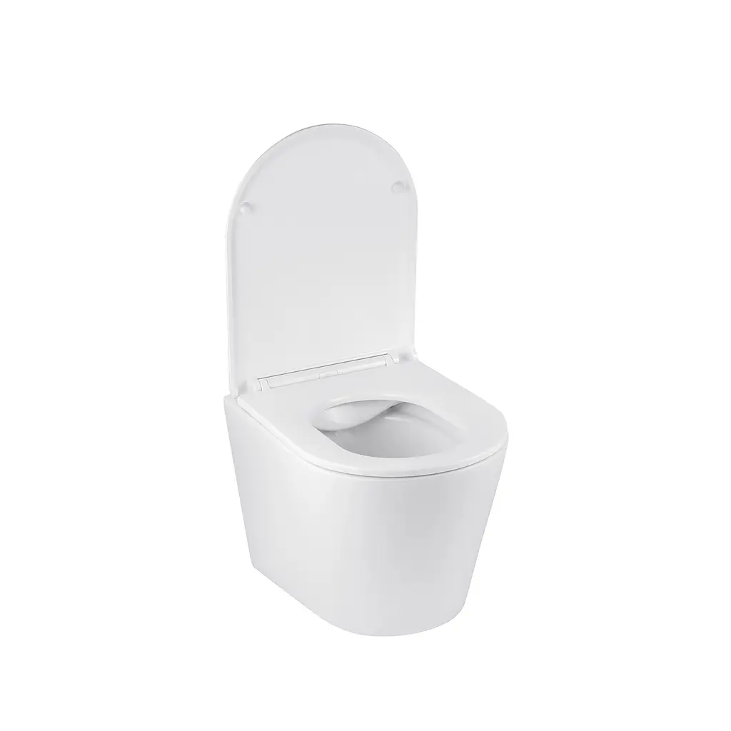 Комплект 4 в 1: Инсталляция Grohe Rapid SL 3 в 1 38772001 + Унитаз безободочный Kroner Armada WHI513636 RIMLESS с сиденьем Slim Duroplast / Soft-close / Quick relase (38772001KA513636) - фото 5