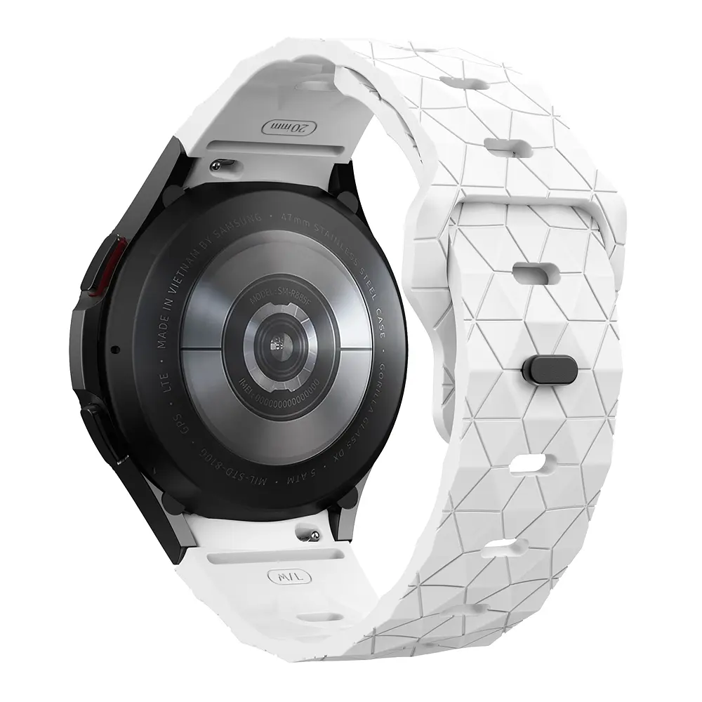 Ремінець силіконовий Samsung Galaxy Watch 4 5 6 7 BeWatch Білий (0140302) - фото 3