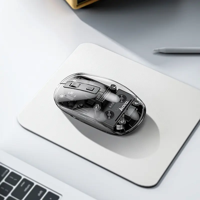 Миша HOCO GM29 Mysterious dual-mode silent wireless mouse Dark Night Black - фото 4