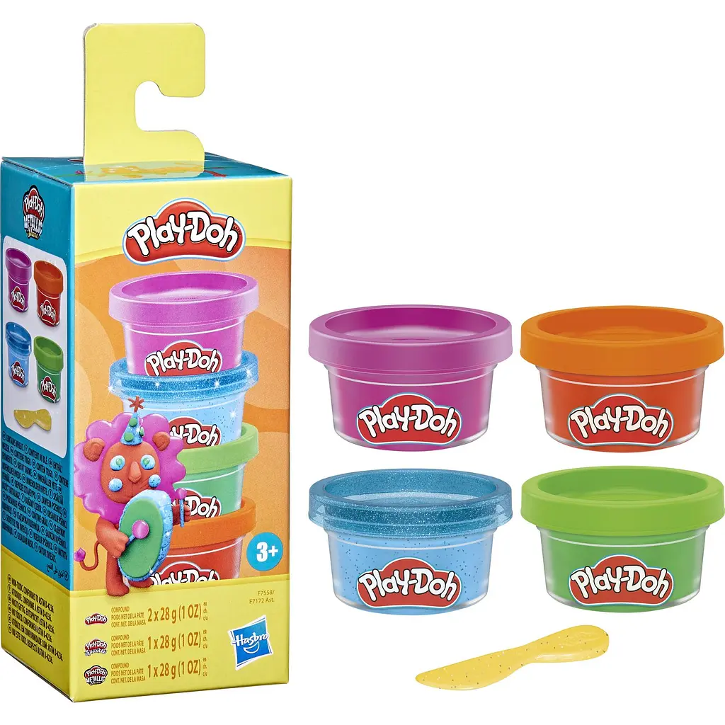 Набір пластиліну Hasbro Play-Doh Irresistible Mini Theme 1 4 шт. (F7172_F7558) - фото 2