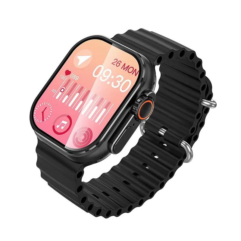 Смарт-годинник HOCO Y23 Ultra 51mm. 300 mAh. IP 67 Smart sports watch(call version) Black (6942007634892) - фото 2