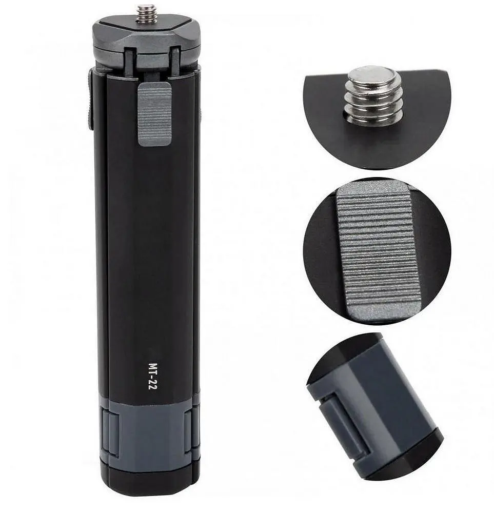 Штатив Ulanzi MT-22 Metal Mini Tripod (MT-22 2315) Чорний - фото 10