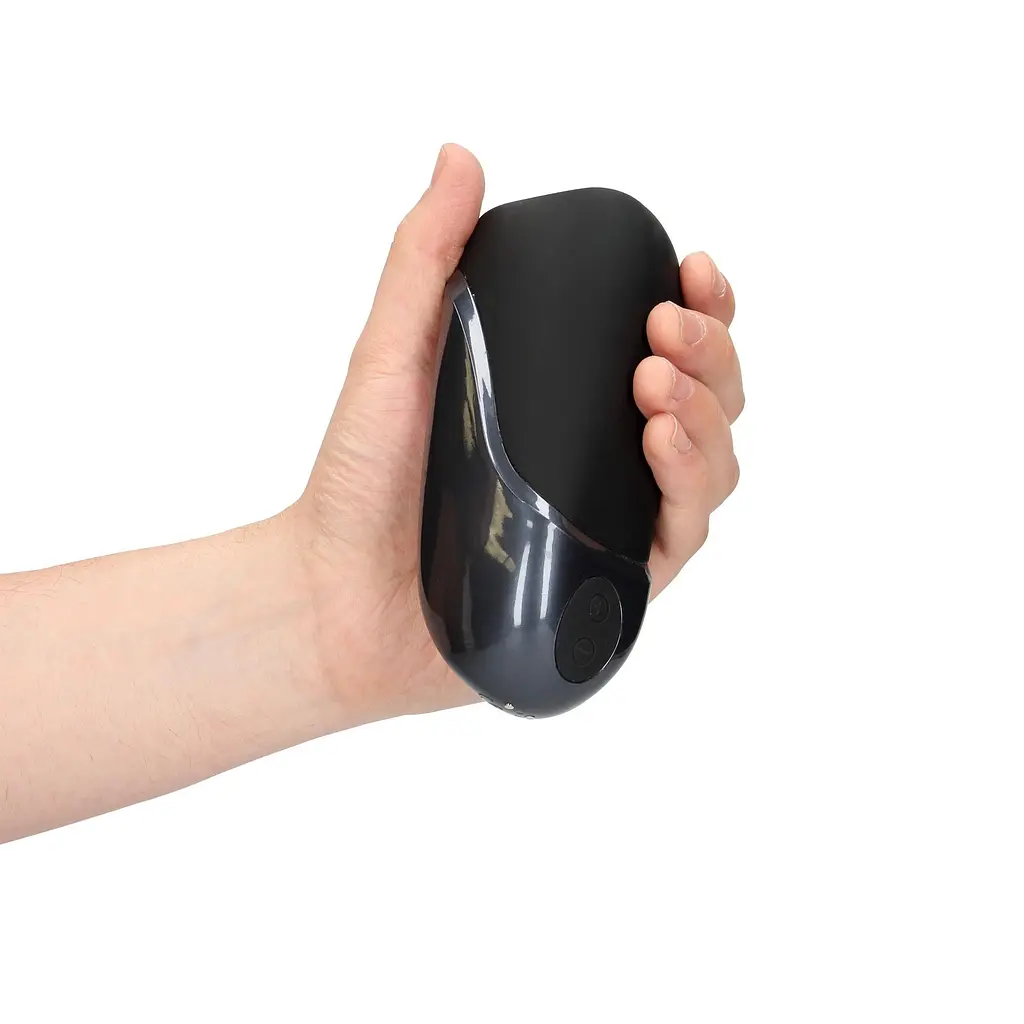 Мастурбатор Loveline Vibrating Masturbator Sleeve (чорний) - фото 9