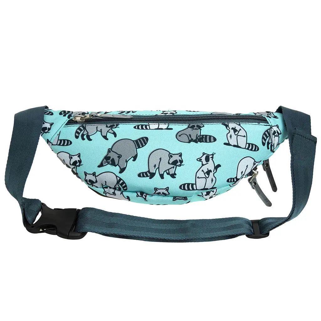 Сумка-бананка Bagland Bella 2 л сублімація 967 бірюзова з принтом (00202664) - фото 3