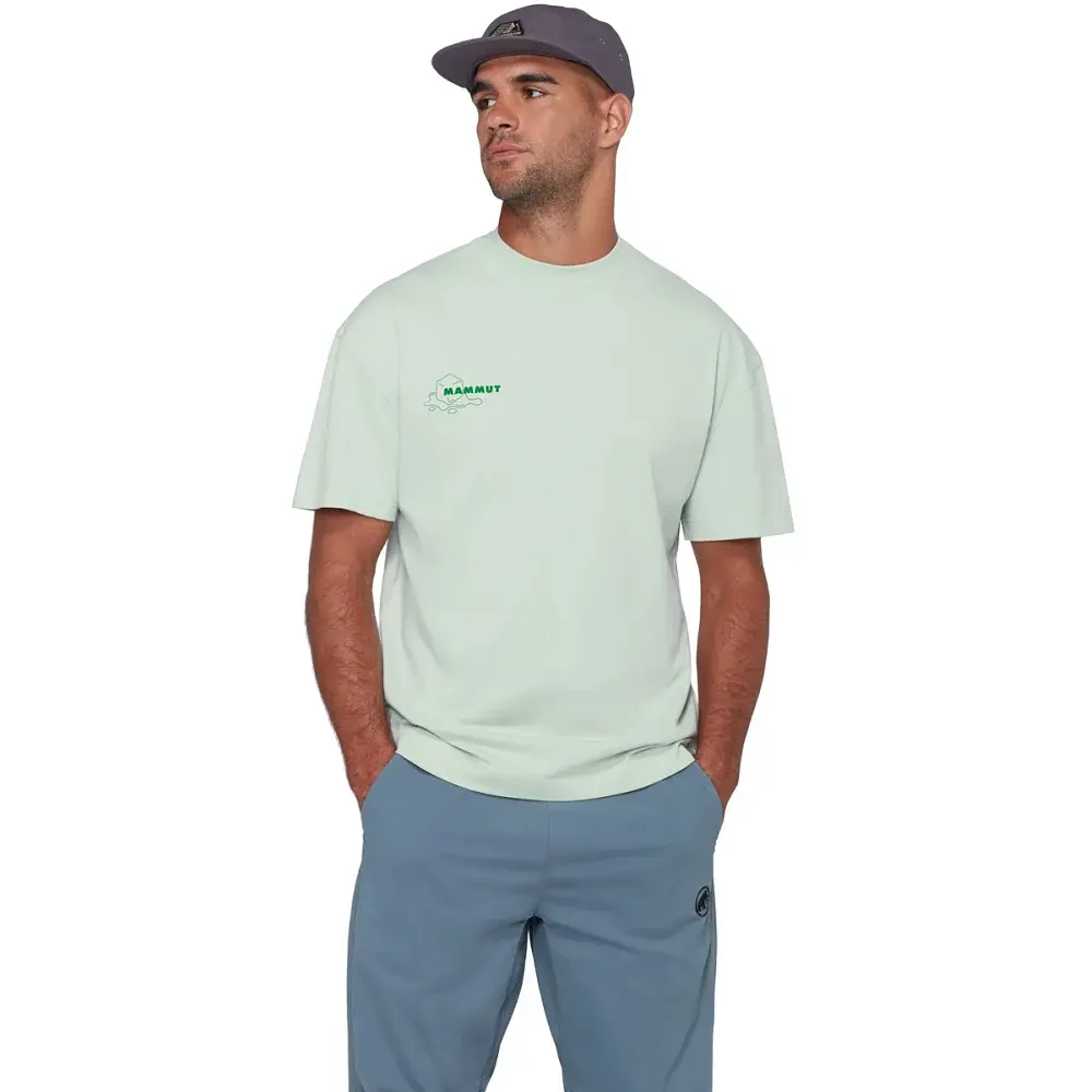 Футболка Mammut BaseRelaxed T-Shirt Glacier XL silversage - фото 3