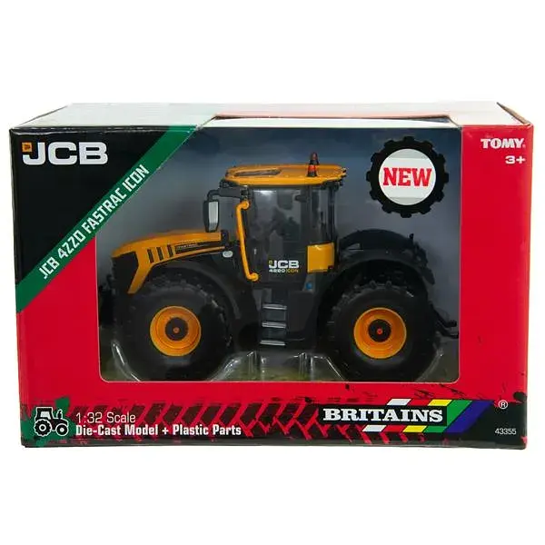 трактор Britains Jcb 4220 1:32 металлический желтый черный - фото 5
