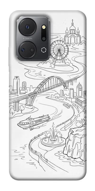 TPU чохол Demsky Dnipro spirit для Huawei Honor X7a