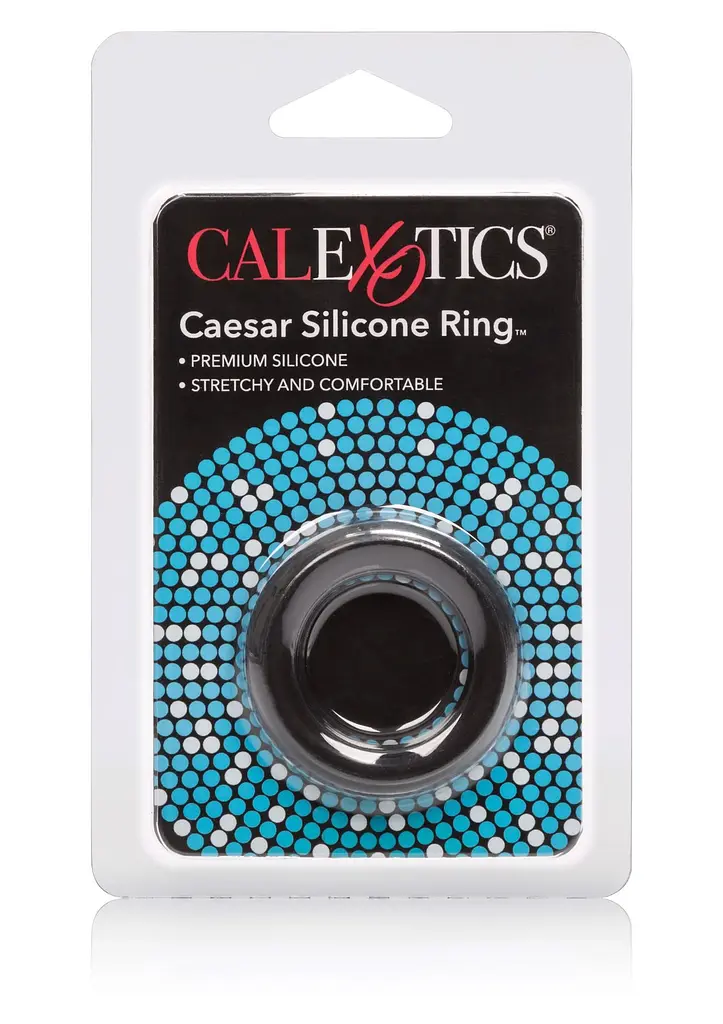 Эрекционное кольцо CalExotics Caesar 3.2 см черный - фото 4