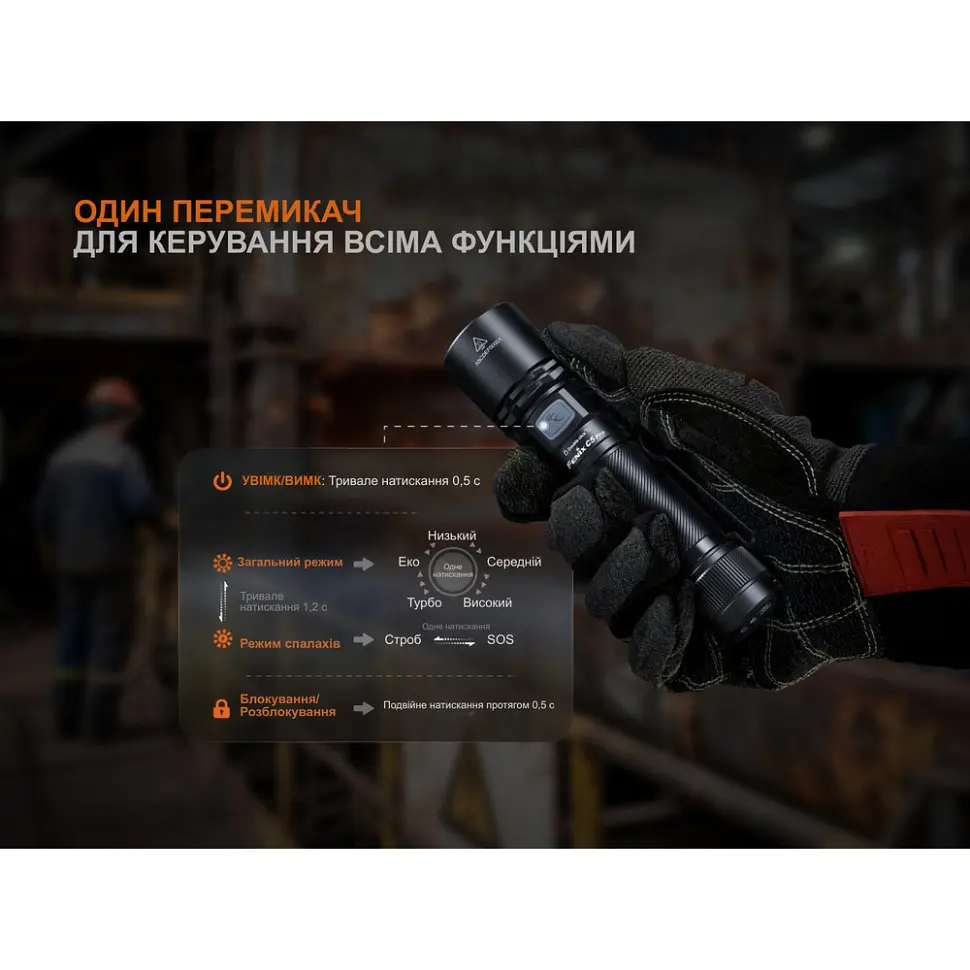 Ліхтар ручний Fenix C5 Pro - фото 10