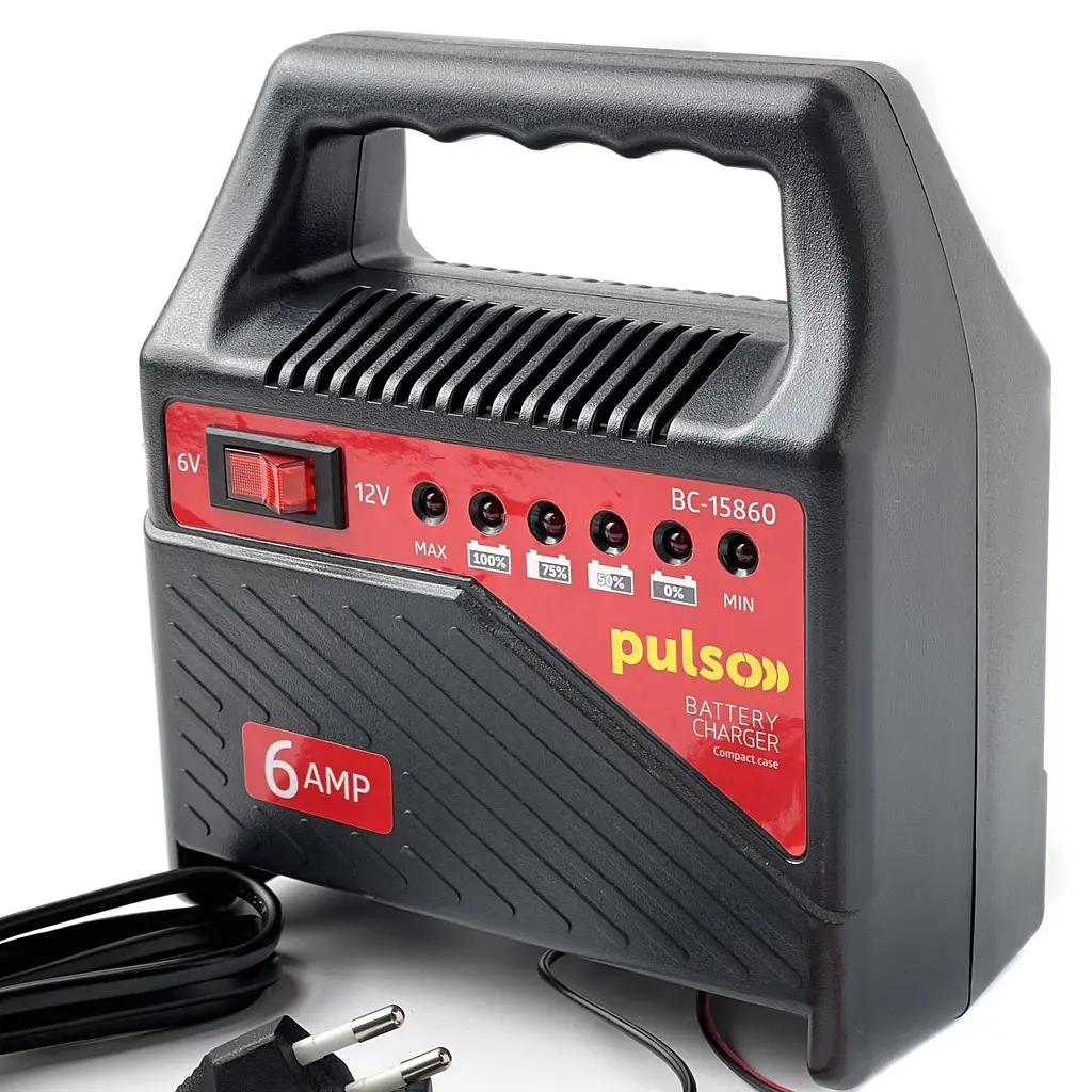 Зарядний пристрій автомобільного акумулятора PULSO 6-12 V / 6 А (BC-15860) - фото 3