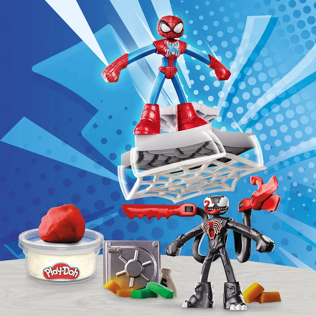 Набор для творчества Hasbro Play-Doh Marvel с массой для лепки Человек-паук (F9827) - фото 17