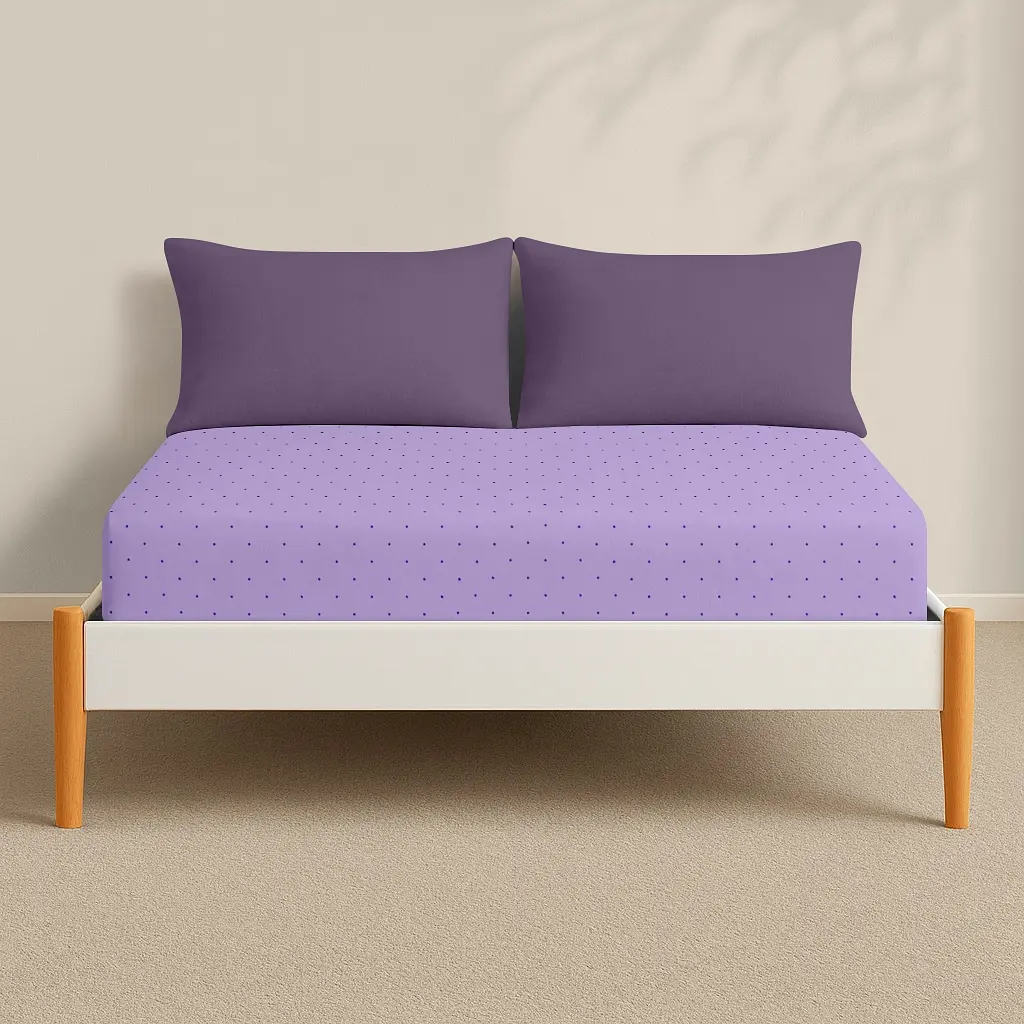 Простирадло Cosas на резинці 120х200 lavender, лаванда (Lavender_120x200x20) - фото 3