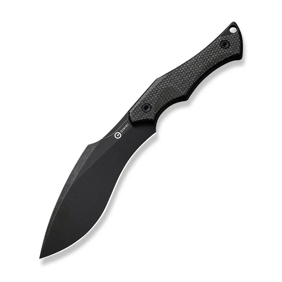 Ніж фіксований тактичний Civivi Vaquita II, (8.1 см) Nitro-V / Micarta чорний