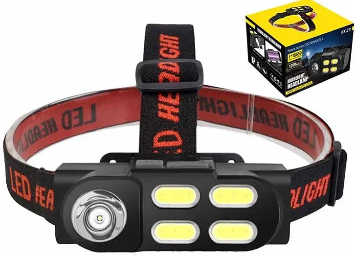 Налобний Ліхтарик з USB Зарядкою Світлодіодний Bailong - фото 4
