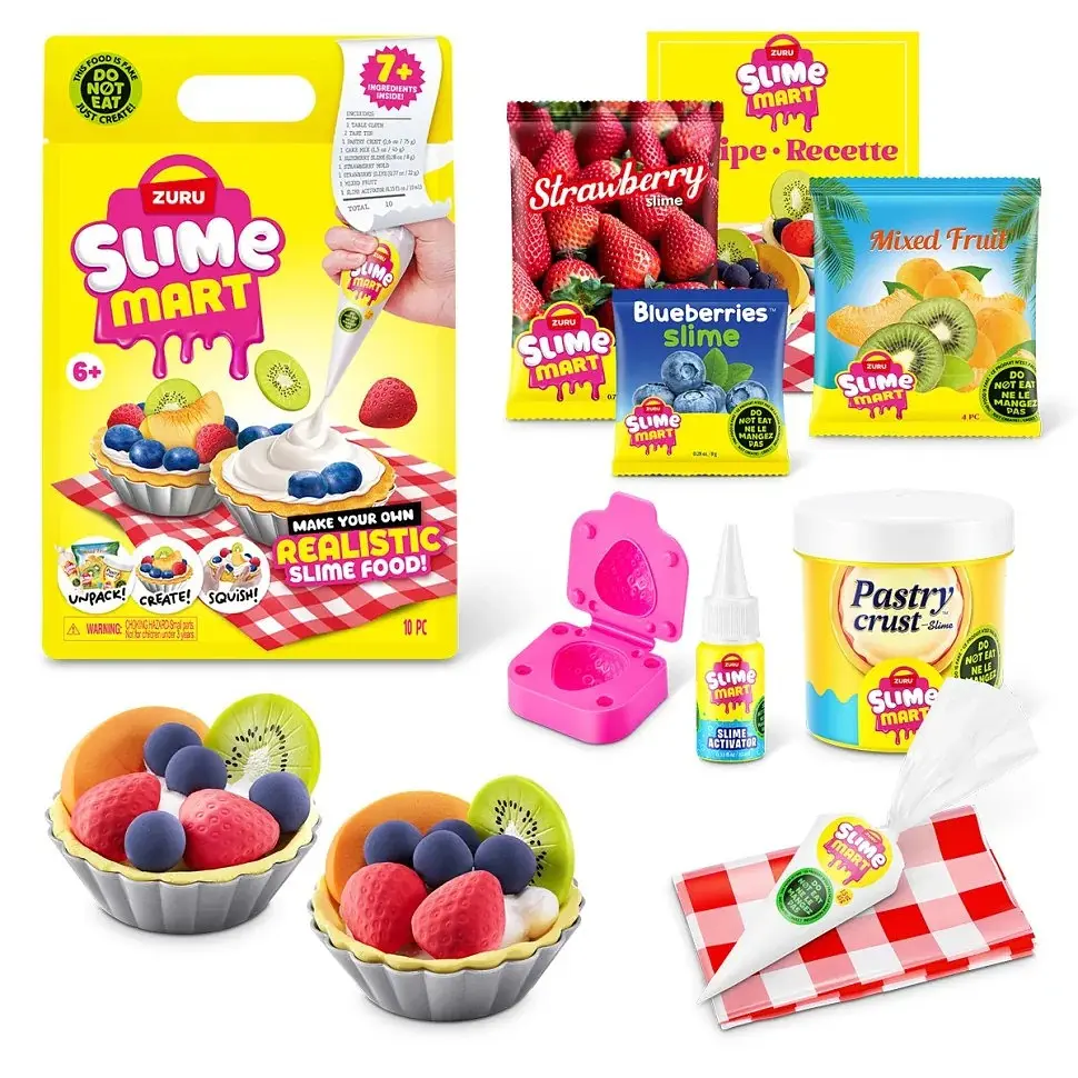 Ігровий набір зі слаймами Фруктовий тарт Slime Mart 15901E серії Shopping Bag - фото 2