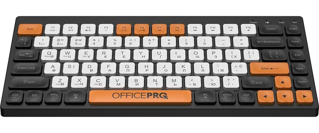 Клавіатура бездротова OfficePro SK955B Bluetooth Чорний - фото 4