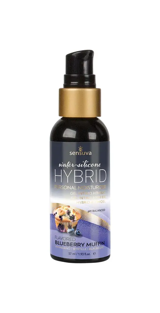 Змазка водно-силіконова Sensuva Hybrid Blueberry Muffin (57 мл) без цукру, можна для оральних пестощ