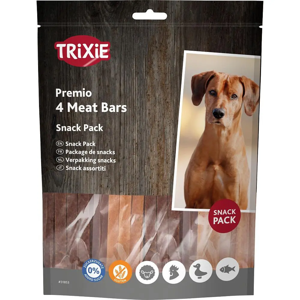 Ласощі Trixie Premio 4 Meat Bars для собак з куркою баранкою і лососем 4х100 г (арт.31853)