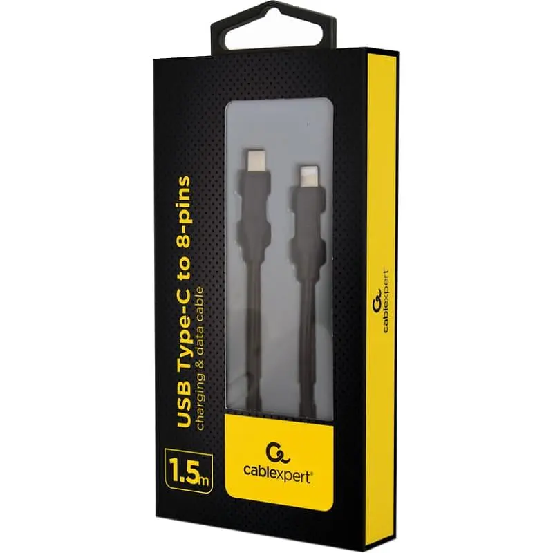 Кабель Cablexpert CC-USB2-CM8PM-1.5M ,Power Delivery (PD), C-тато/Lightning, 1,5 м. (CC-USB2-CM8PM-1.5M) - фото 2